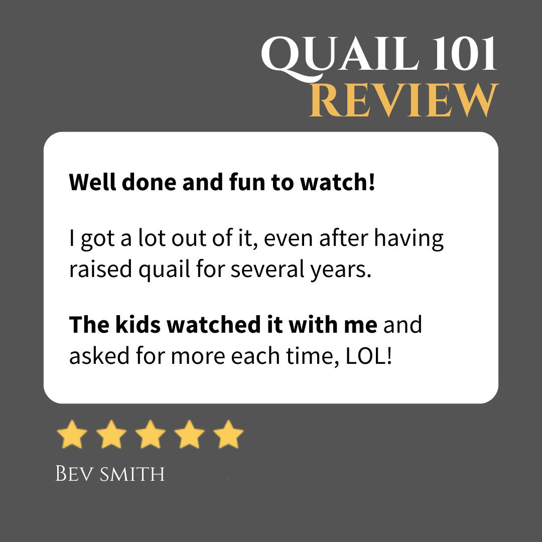 Quail 101 - Online Course
