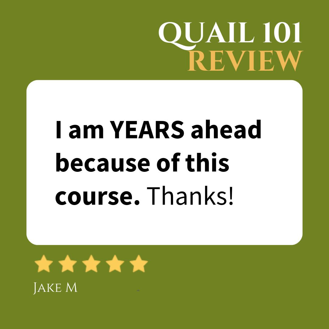 Quail 101 - Online Course